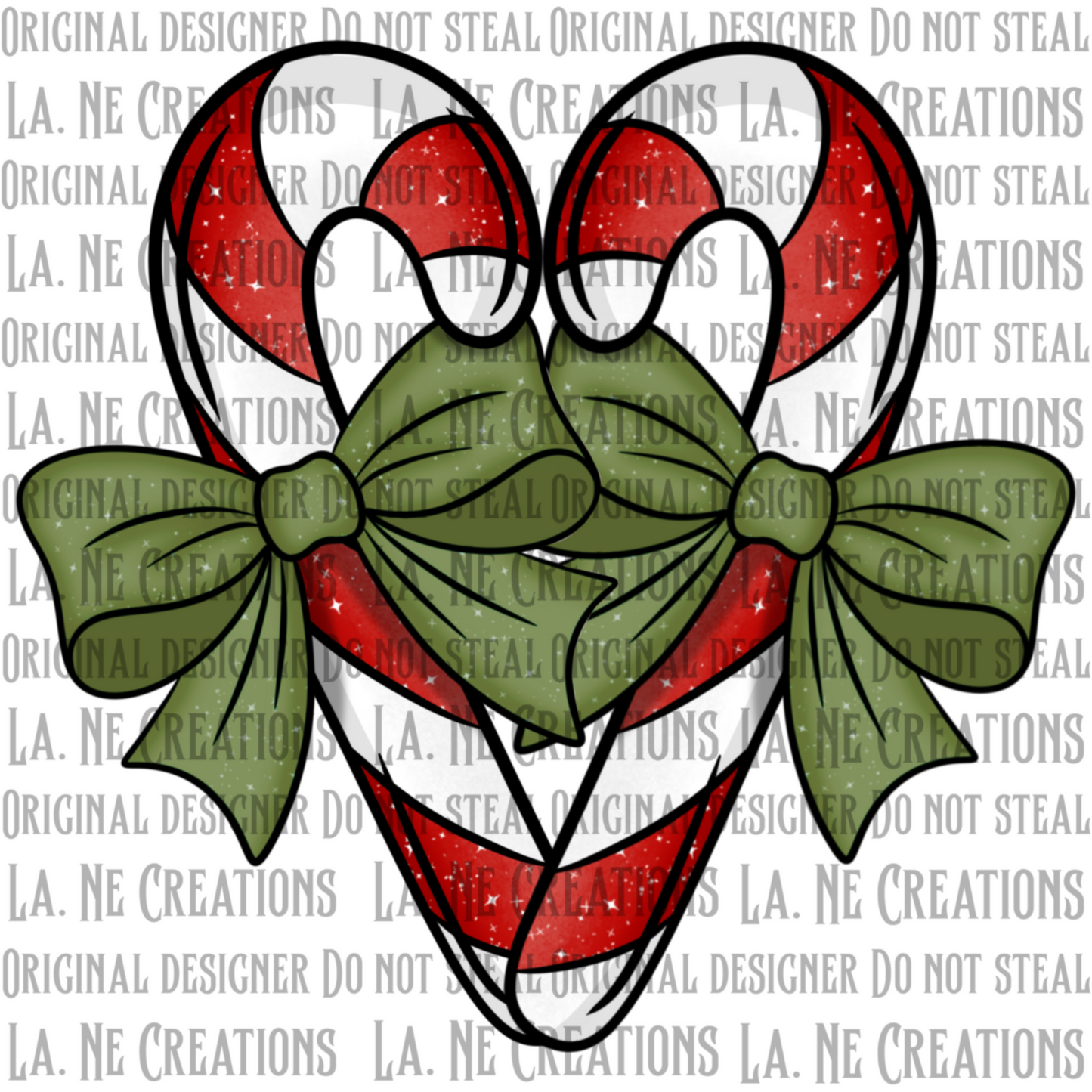 Candy Cane Heart