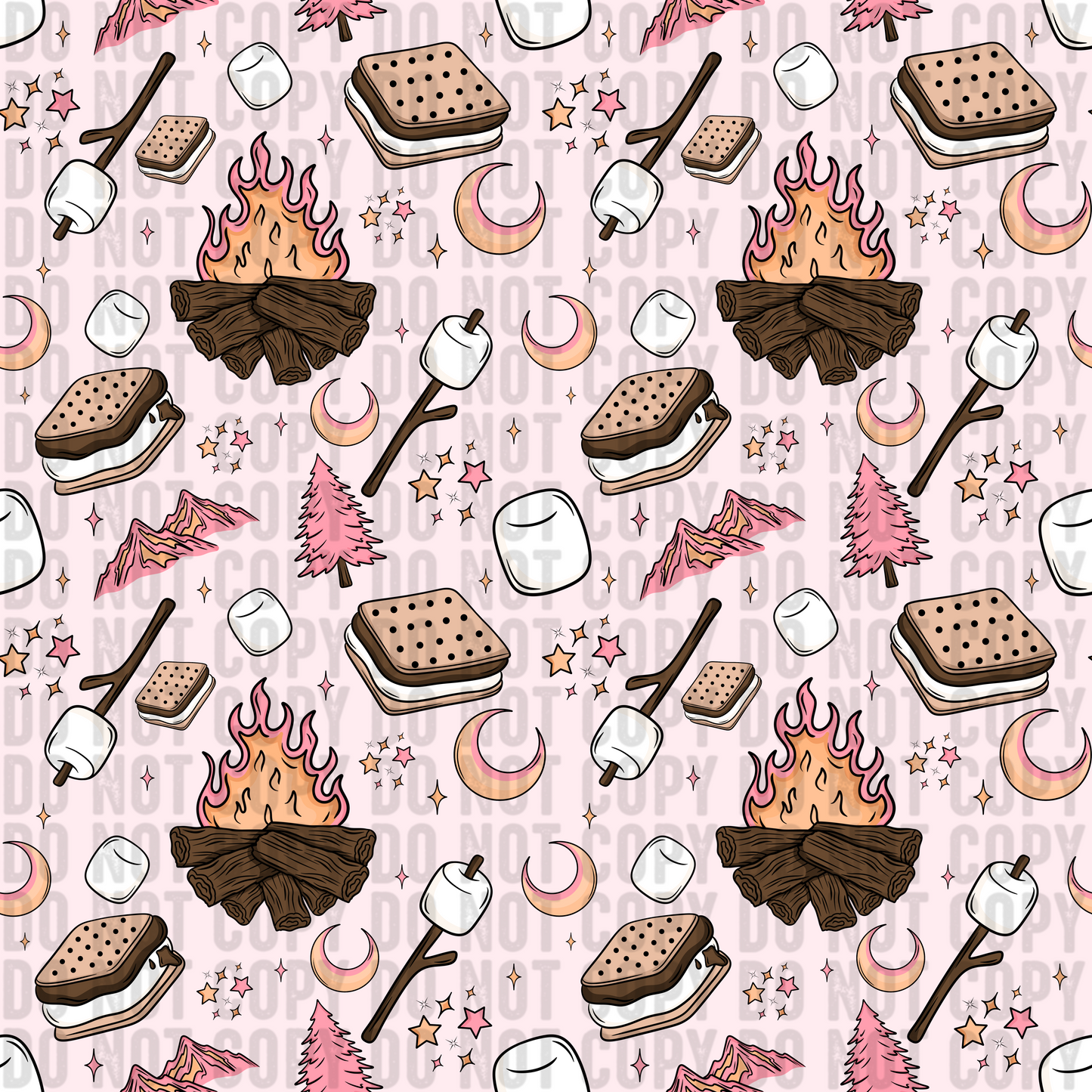 S’mores Seamless (both pink & orange included)