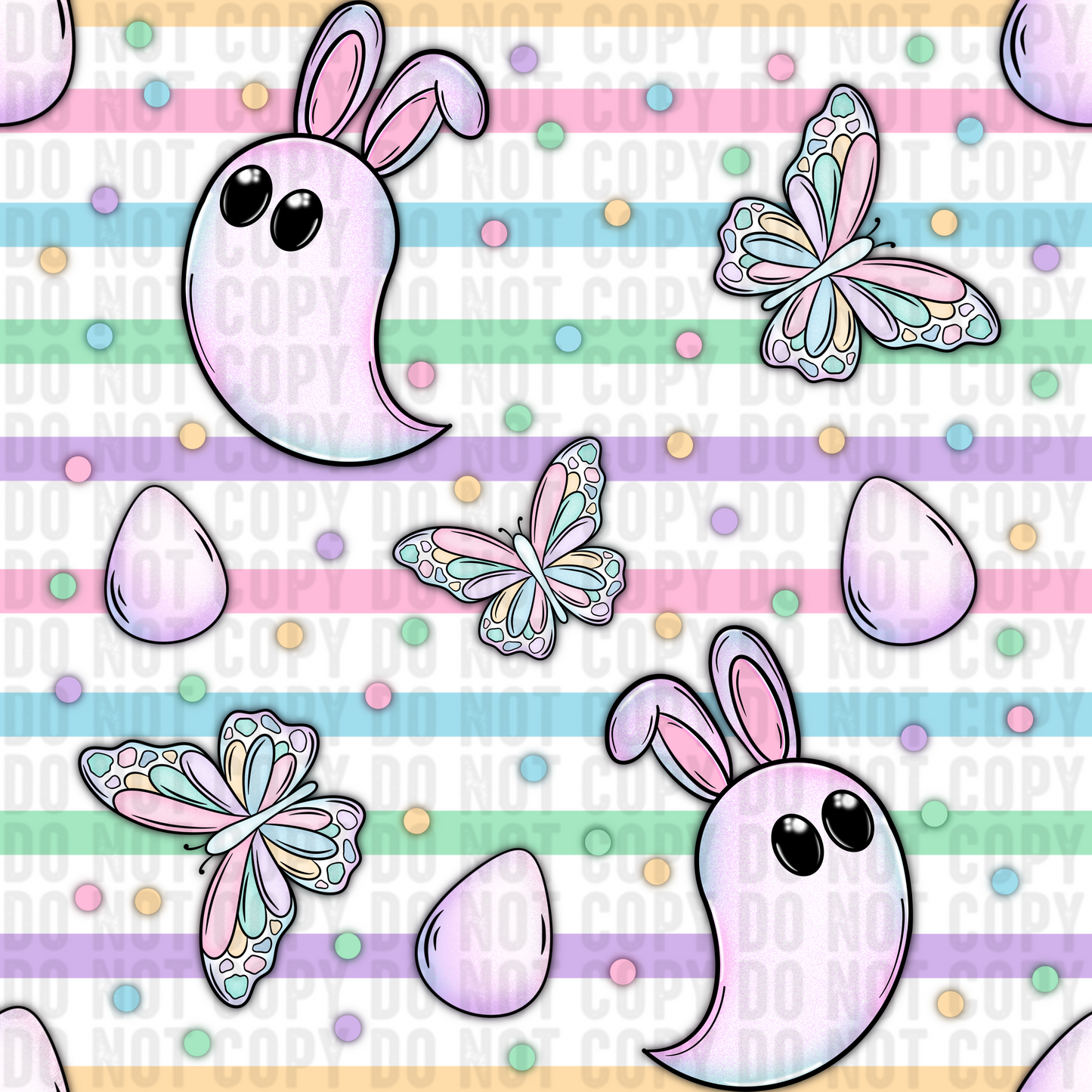 Bunny Ghostie Seamless