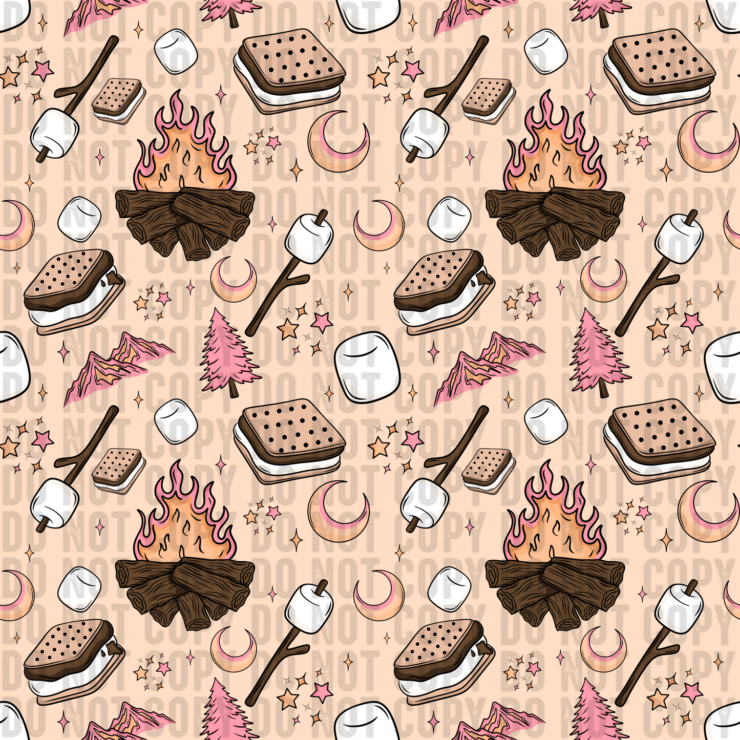 S’mores Seamless (both pink & orange included)