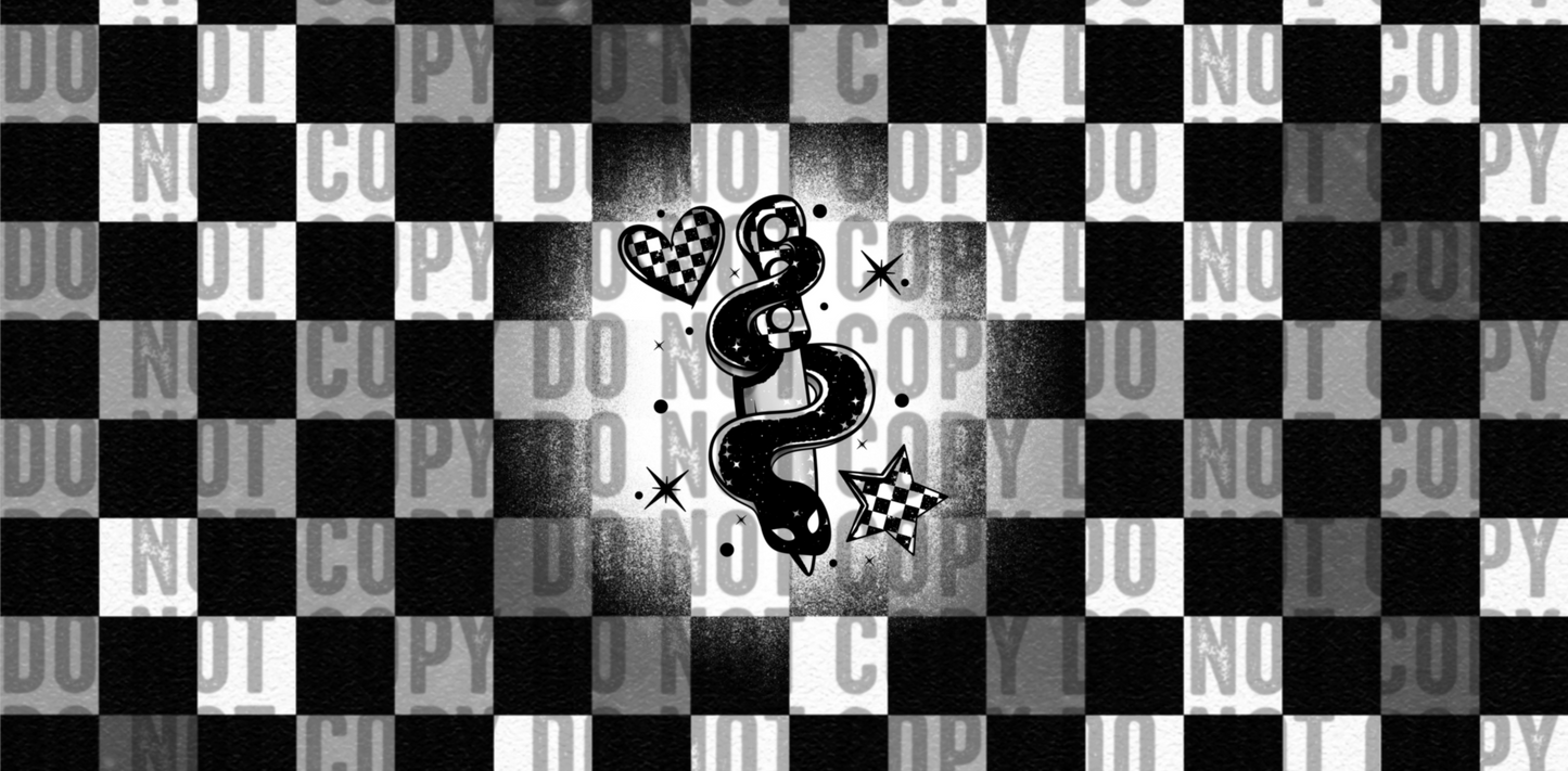 Checkered Snake 16oz Wrap