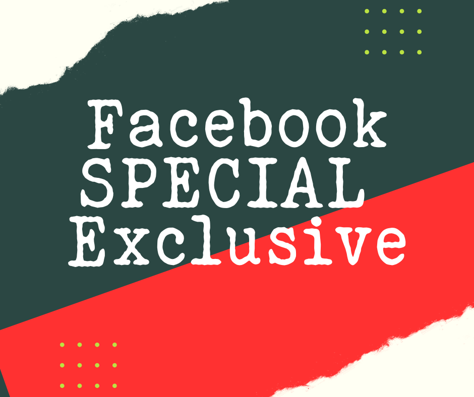 Facebook Exclusive (2 color versions included)
