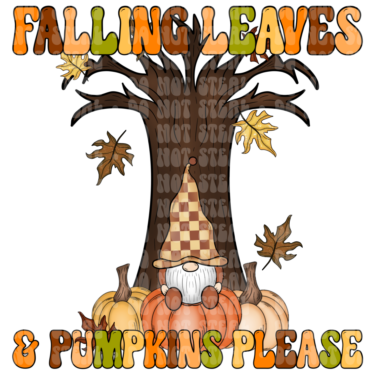 Falling Leaves & Pumpkins Please