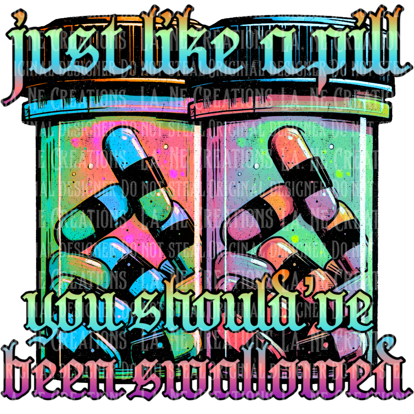 Just Like a Pill (2 font versions)