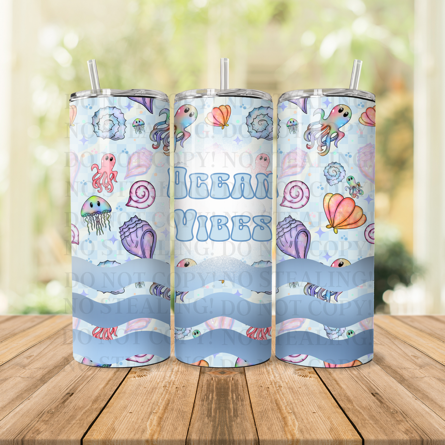 Beach Vibes 20oz Tumbler Wrap