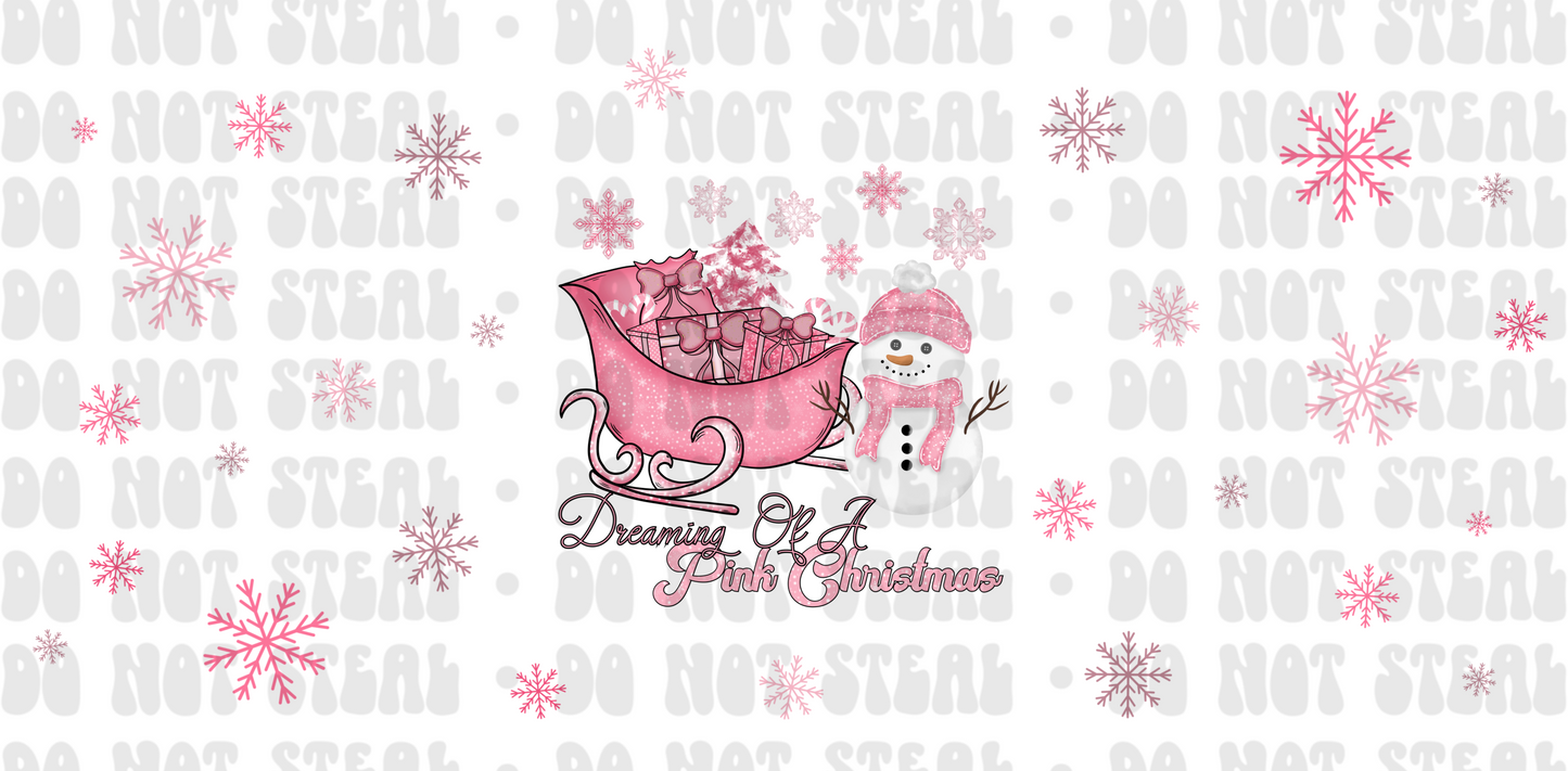 Pink Xmas 16oz Wrap