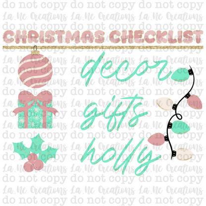 Christmas Checklist