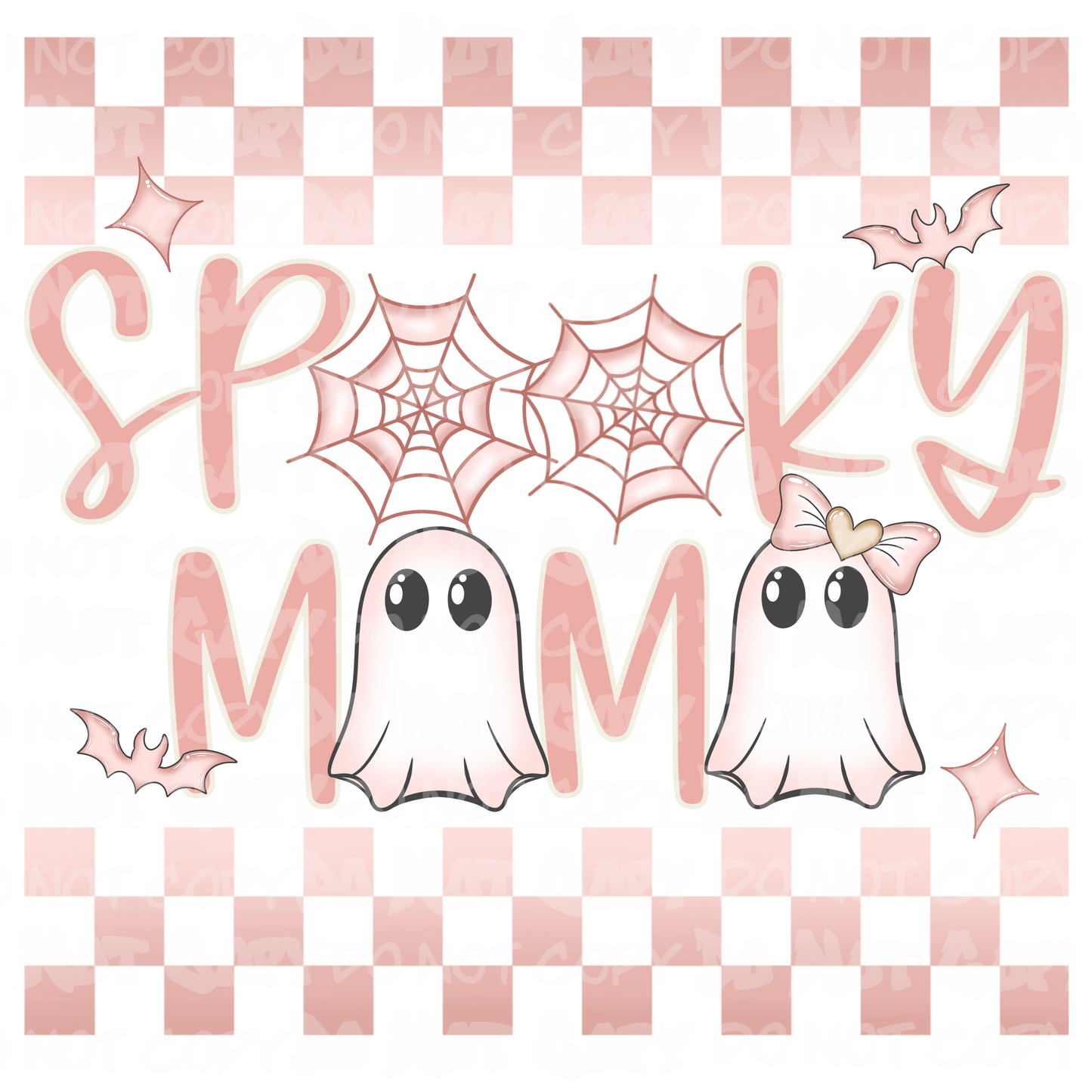 Spooky Mama (pink & blue)