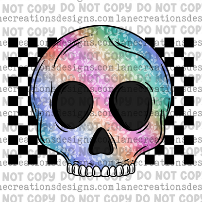 Vintage Pastel Skull
