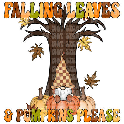 Falling Leaves & Pumpkins Please
