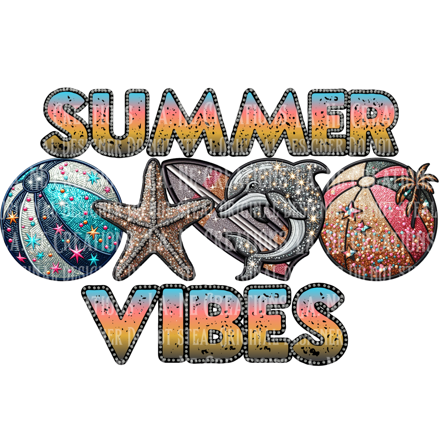 Summer Vibes (2 versions) Original & Blinged