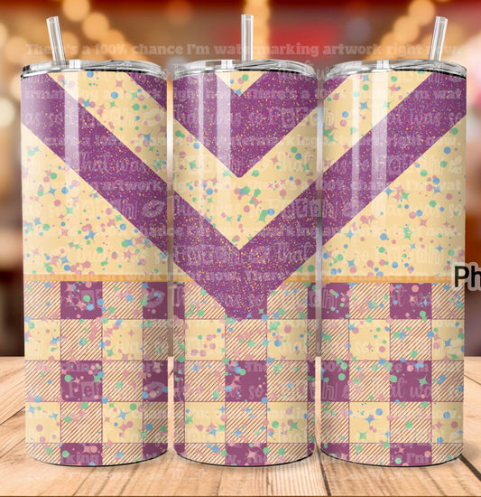 Confetti & Plaid 20oz Tumbler Wrap