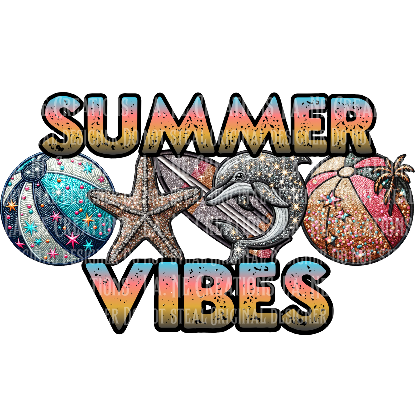 Summer Vibes (2 versions) Original & Blinged