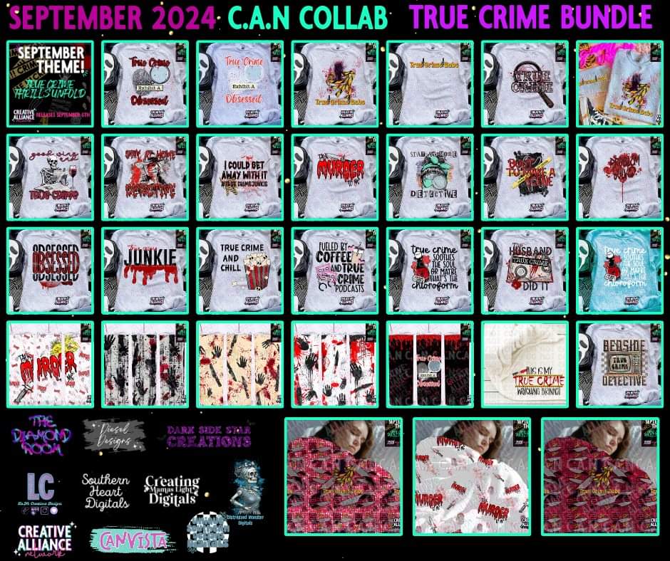 TRUE CRIME: C.A.N COLLAB BUNDLE (NO CODES ALLOWED)